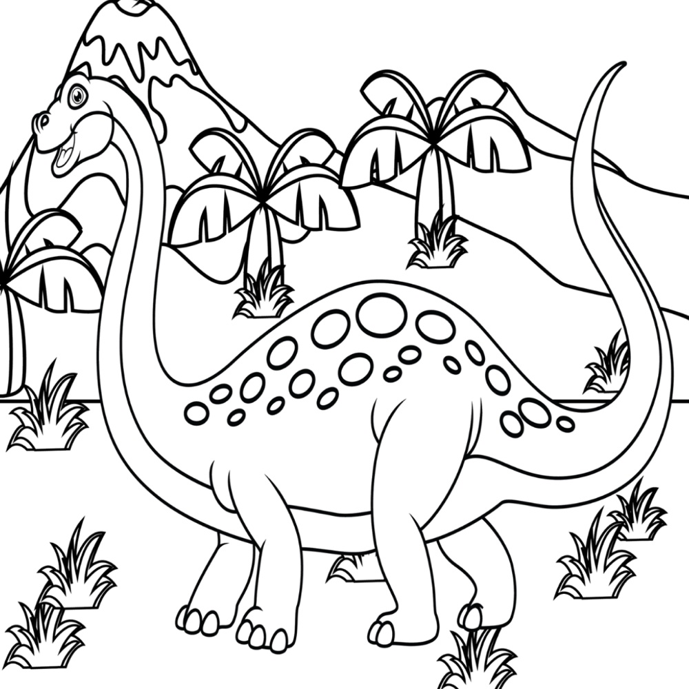 Apatosaurus coloring page