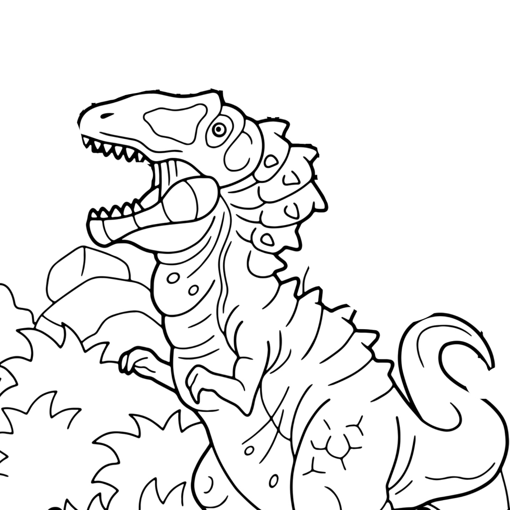 carcharodontosaurus coloring page