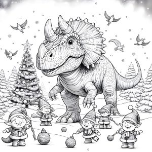 giganotasaurus with elves