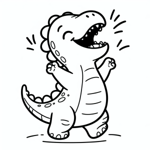 laughing dinosaur